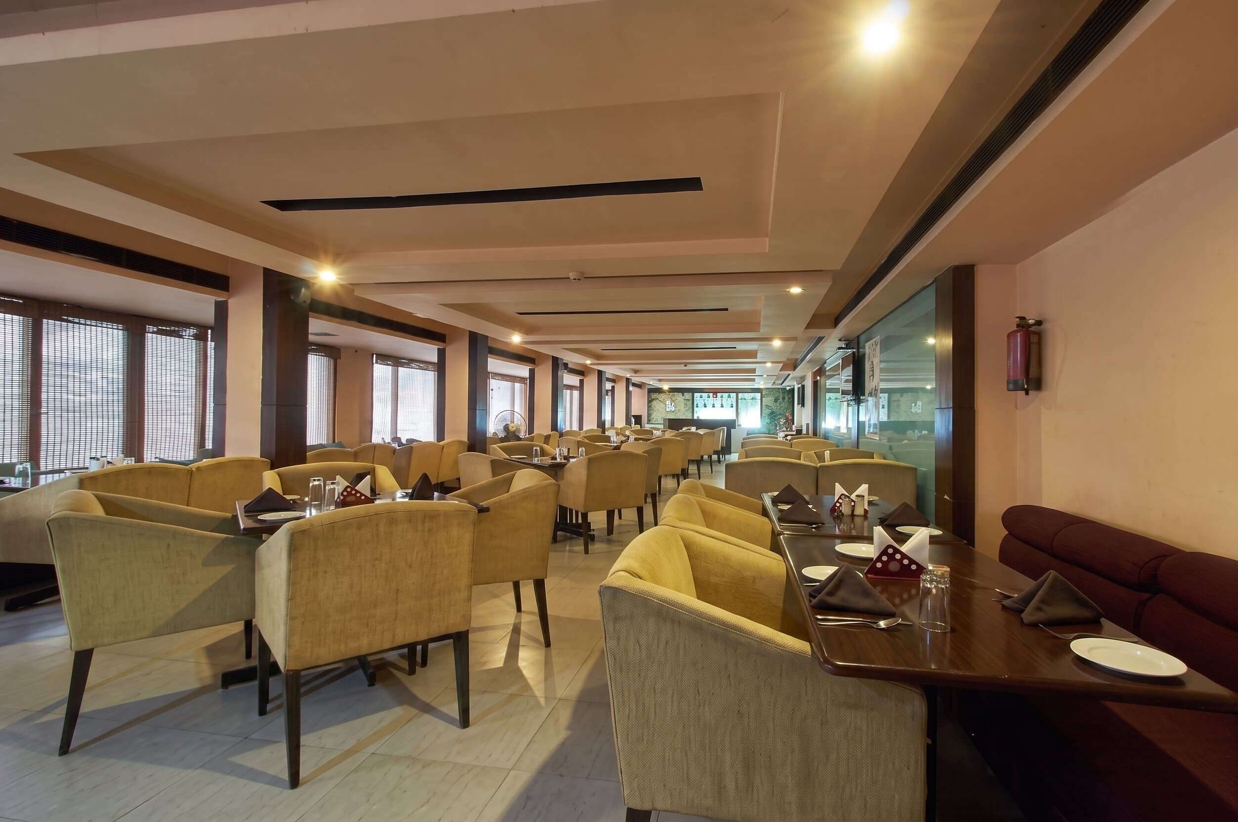 Multi-cuisine restaurant seating at Hotel Sai Prakash, Nampally, Hyderabad